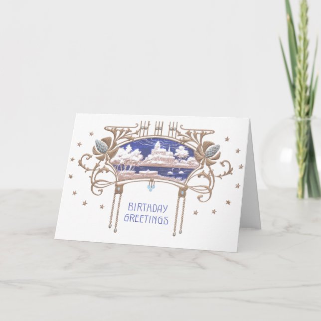 Art Nouveau Birthday Card (Front)