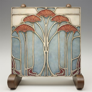Art Nouveau Bloom Tile