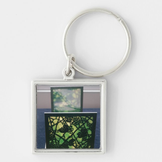 Art Nouveau bookends, Tiffany Studios, c.1894 Key Ring (Front)