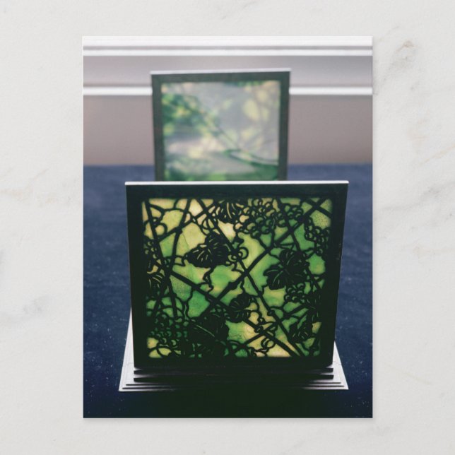 Art Nouveau bookends, Tiffany Studios, c.1894 Postcard (Front)