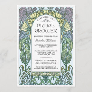 Art Nouveau Bridal Shower Invitations V.01