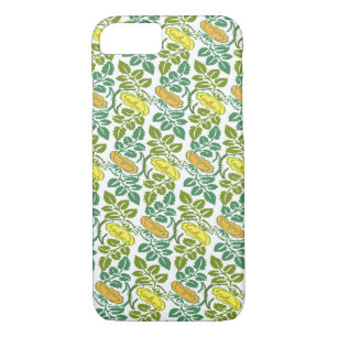 Art Nouveau Buttercup floral wallpaper damask iPhone 8/7 Case