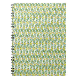 Art Nouveau Buttercup floral wallpaper damask Notebook