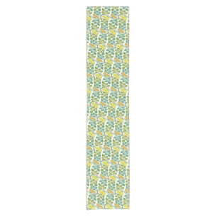 Art Nouveau Buttercup floral wallpaper damask Short Table Runner