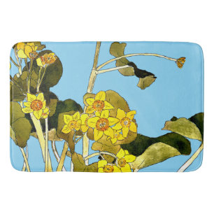 Art Nouveau Buttercups Bath Mat