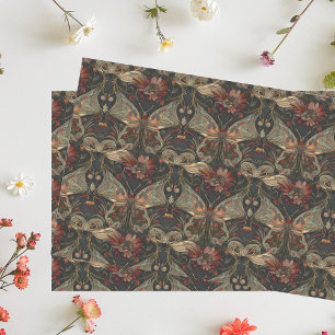 Art Nouveau Butterfly Moth Tissue Paper