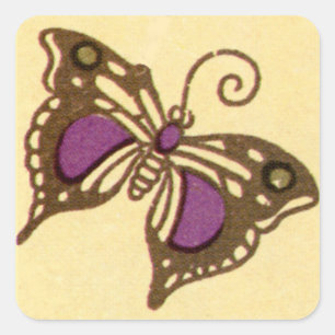 Art Nouveau Butterfly - Sticker