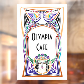 Art Nouveau cafe sign