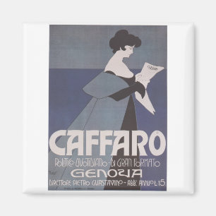 Art Nouveau ~ Caffaro Newspaper Magnet