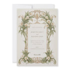 Art Nouveau Calla Lily Wedding in Ivory and Green