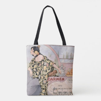 Art Nouveau Carmen Habanera Print – Vintage Opera Tote Bag