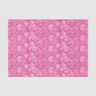 Art Nouveau Carnation Damask, Fuchsia Pink Tissue Paper