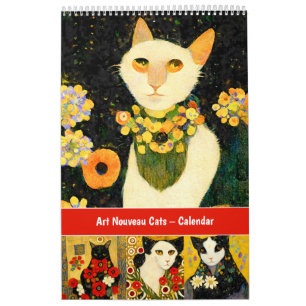 Art Nouveau Cats Calendar