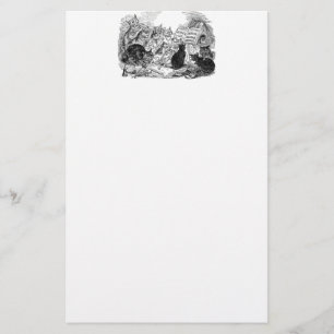 Art Nouveau Cats Stationery