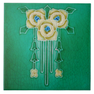 Art Nouveau Ceramic Fireplace Wall tile