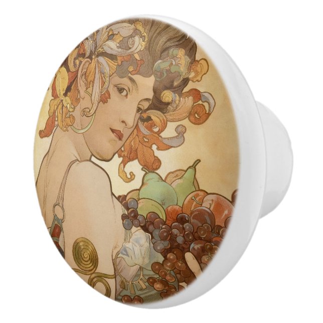 Art Nouveau Ceramic Knob (Right)