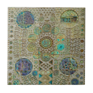 Art Nouveau ceramic tile