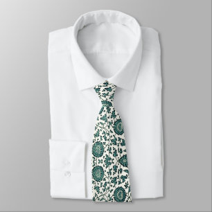 Art Nouveau Chinese Floral Pattern  Tie