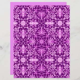 Art Nouveau Chinese Pattern, Amethyst Purple