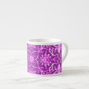 Art Nouveau Chinese Pattern - Amethyst Purple Espresso Cup