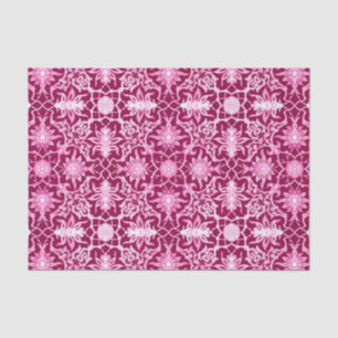 Art Nouveau Chinese Pattern - Burgundy Wine Tissue Paper