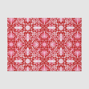 Art Nouveau Chinese Pattern - Deep Red Tissue Paper