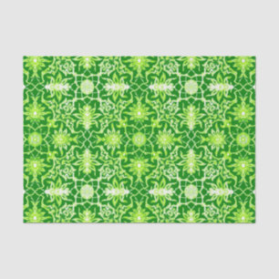 Art Nouveau Chinese Pattern - Emerald Green Tissue Paper