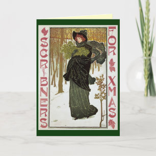 Art Nouveau Christmas Card