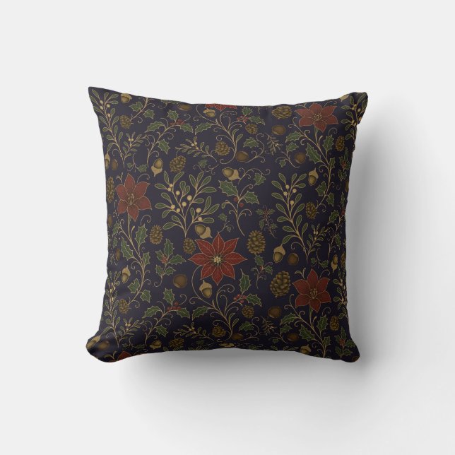 Art Nouveau Christmas Cushion (Front)