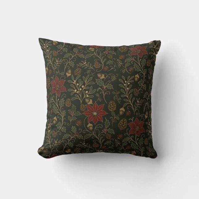 Art Nouveau Christmas Cushion (Front)