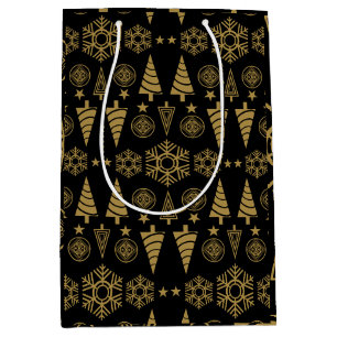 Art Nouveau Christmas Decoration Medium Gift Bag
