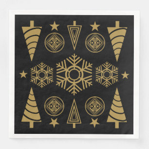 Art Nouveau Christmas Decoration Napkin