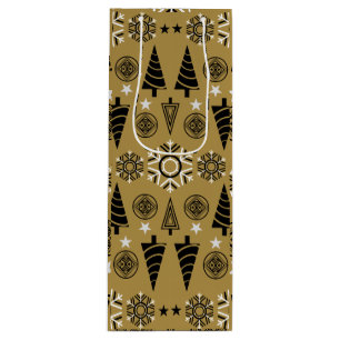 Art Nouveau Christmas Decoration Wine Gift Bag