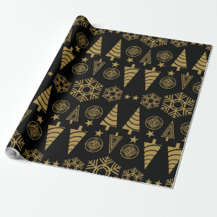 Art Nouveau Christmas Decoration Wrapping Paper