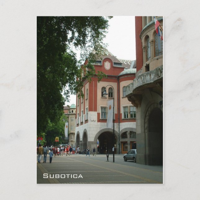 Art Nouveau City Hall - Subotica Postcard (Front)