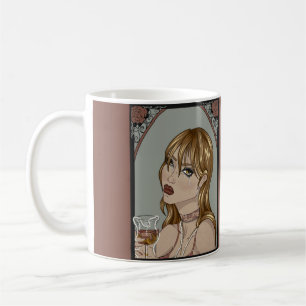 Art nouveau coffee mug