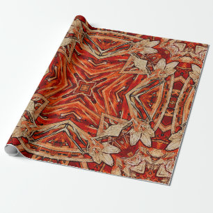 art nouveau colorful ornamental vintage pattern in wrapping paper