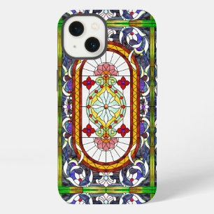 Art Nouveau Colourful Tiffany Stained Glass Window iPhone 13 Case