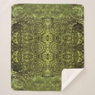 Art Nouveau: Colourful Vintage Ornament. Sherpa Blanket
