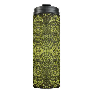 Art Nouveau: Colourful Vintage Ornament. Thermal Tumbler