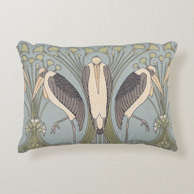 Art Nouveau Crane Pillow (Front)