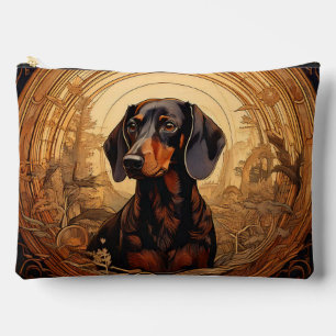 Art Nouveau Dachshund Makeup Bag