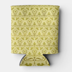 Art Nouveau Daffodil Vintage Pattern Can Cooler