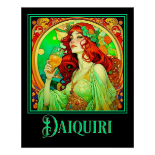 Art Nouveau Daiquiri Poster