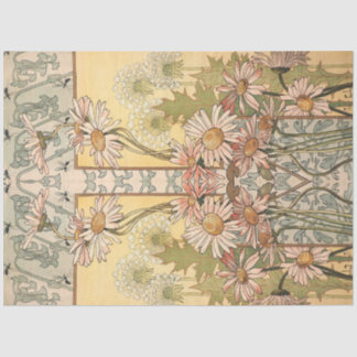 Art Nouveau Daisy Border Tissue Paper