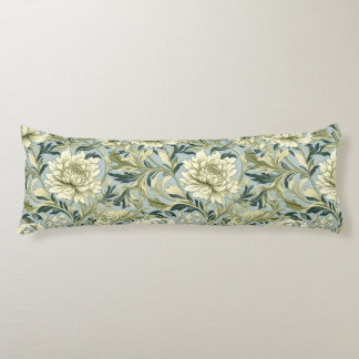 Art nouveau,Damask pattern,Organic,Curved lines Body Cushion