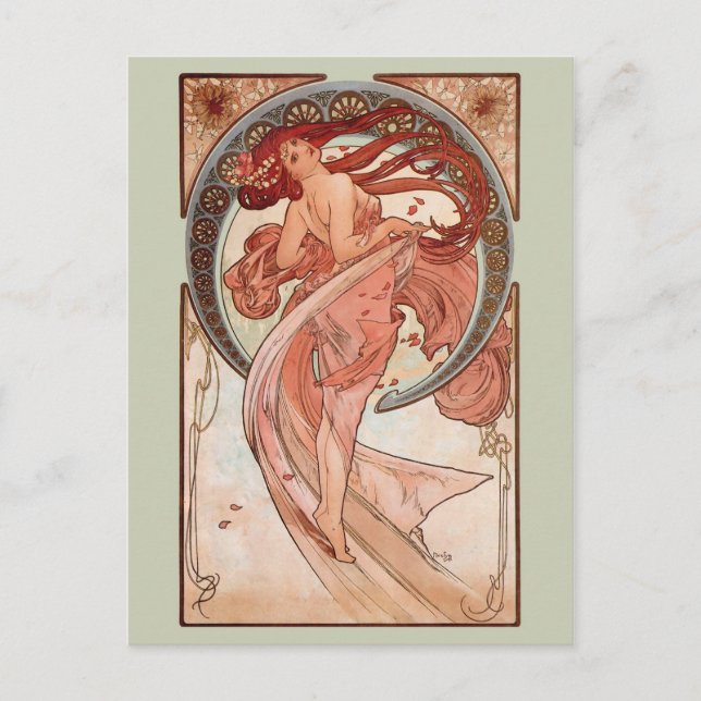 Art Nouveau - Dance Postcard (Front)