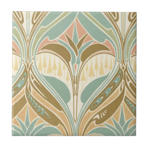 art nouveau decorative bliss pattern tile