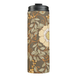 Art Nouveau: Decorative Floral Vintage. Thermal Tumbler