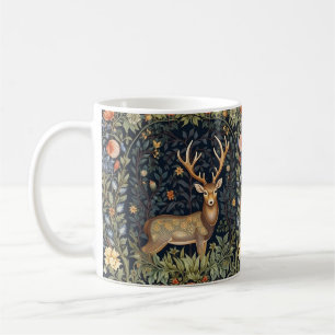 Art nouveau deer in the garden coffee mug